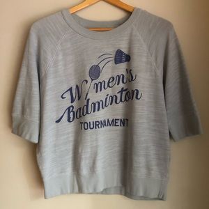 J.CREW short sleeve cropped shirt